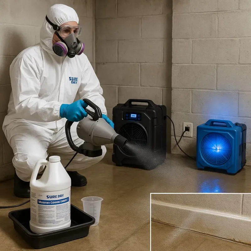 Sanitization and Odor Removal process in East Moriches, NY