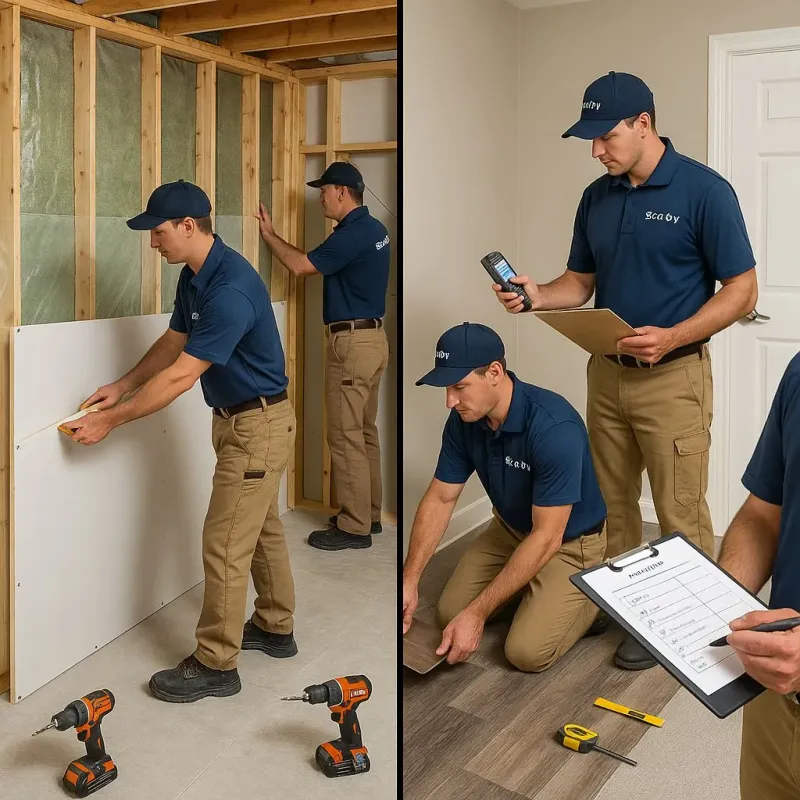 Repairs and Reconstruction process in East Moriches, NY